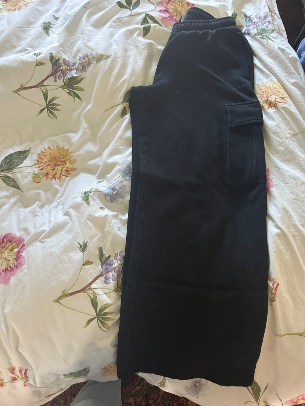 Aritzia Black Cargo Track Joggers